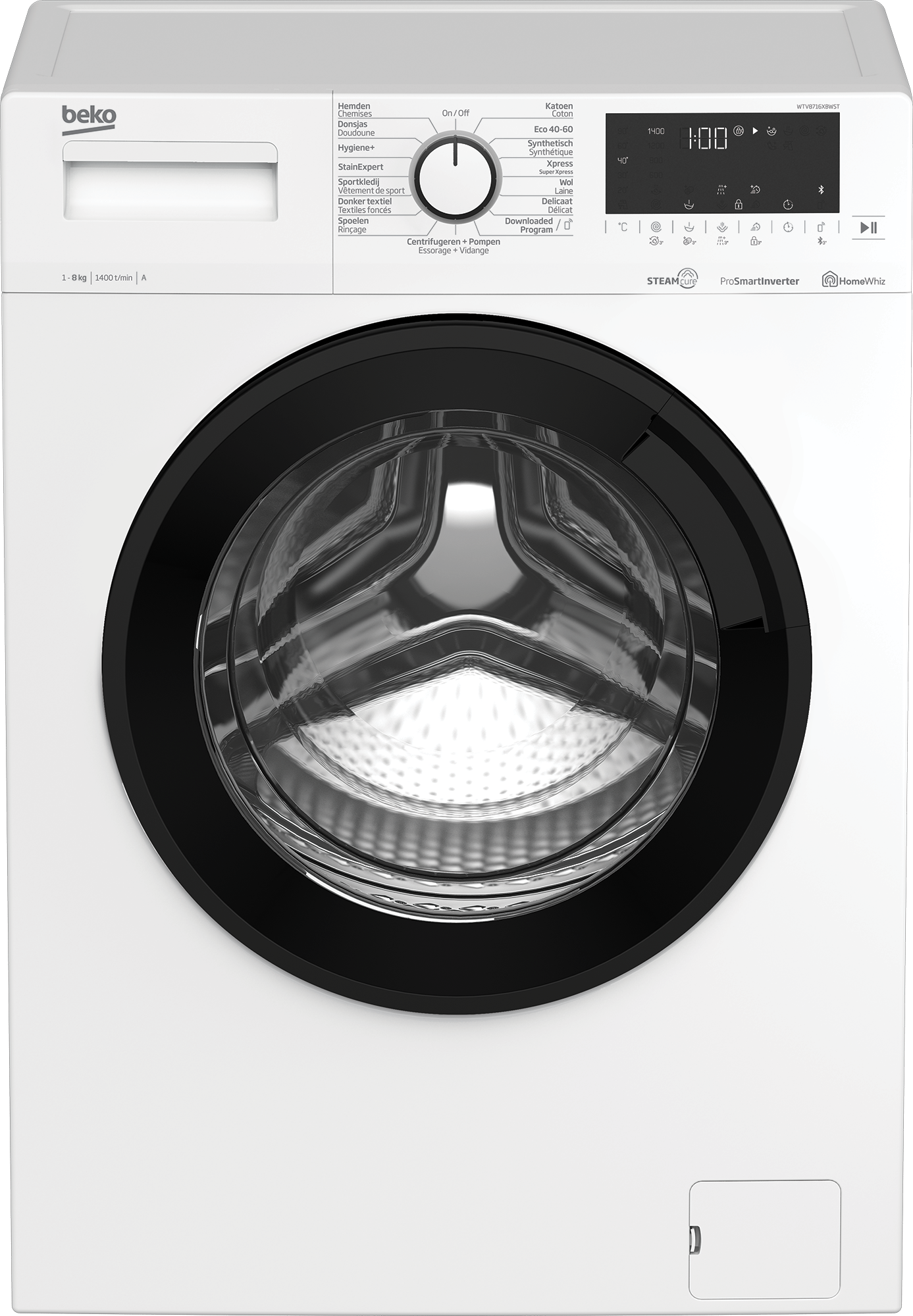 Tien jaar Verbeteren Kameraad WTV8716XBWST | Vrijstaande Wasmachine (8 kg, 1400 rpm) | BEKO