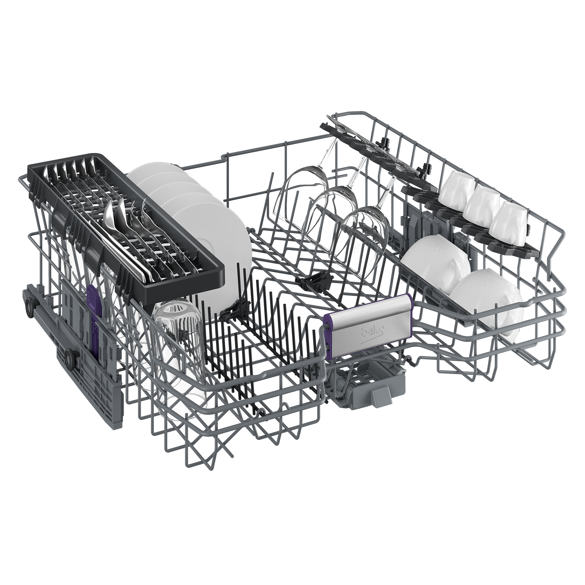 14 Plaats instellingen Volledig geïntegreerd volledige grootte Afwasmachine DIN48430 AD