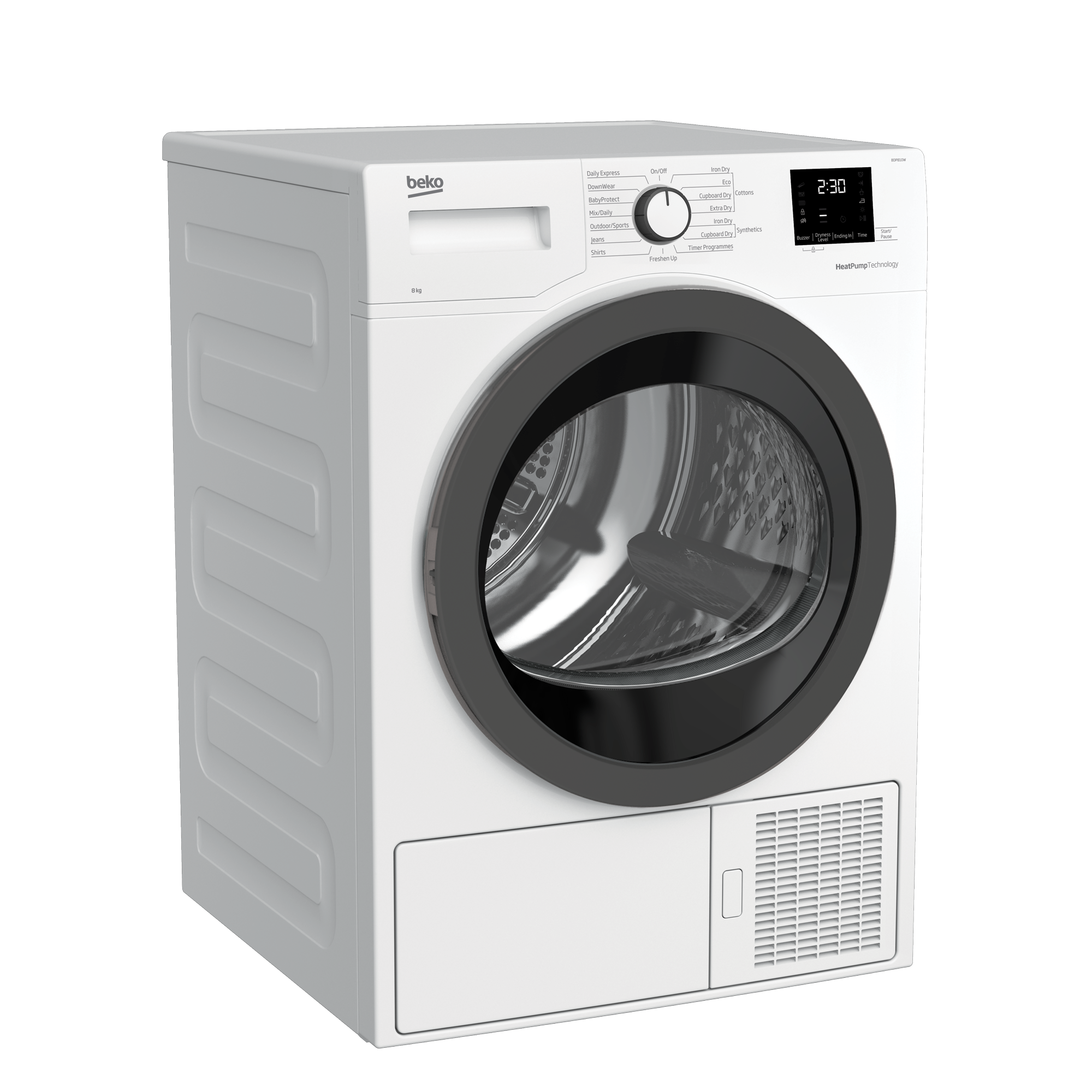 Tumble Dryer (Heat Pump, 8 kg) BDP810W BEKO