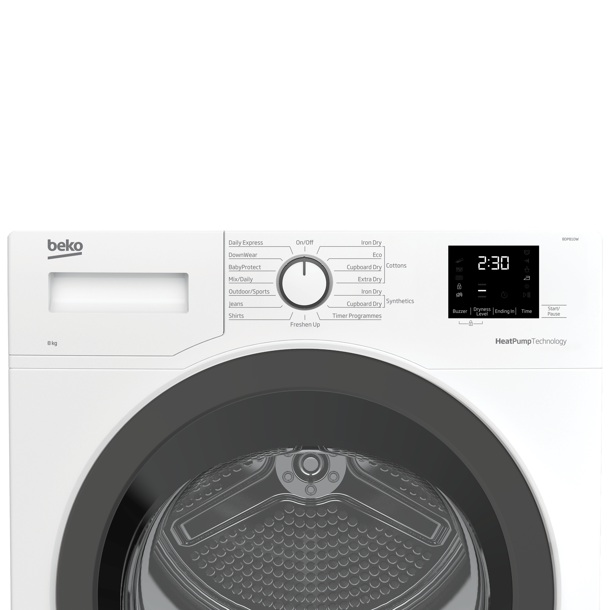 Tumble Dryer (Heat Pump, 8 kg) BDP810W BEKO