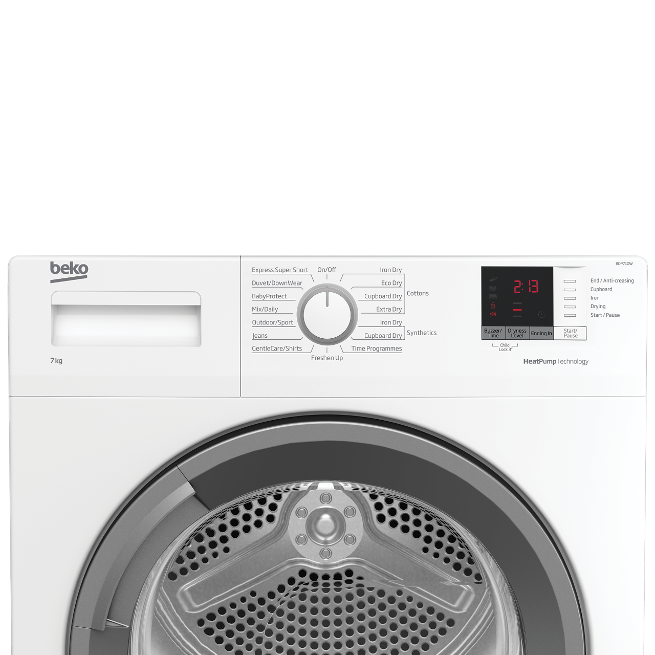 Tumble Dryer (Heat Pump, 7 kg) BDP710W BEKO