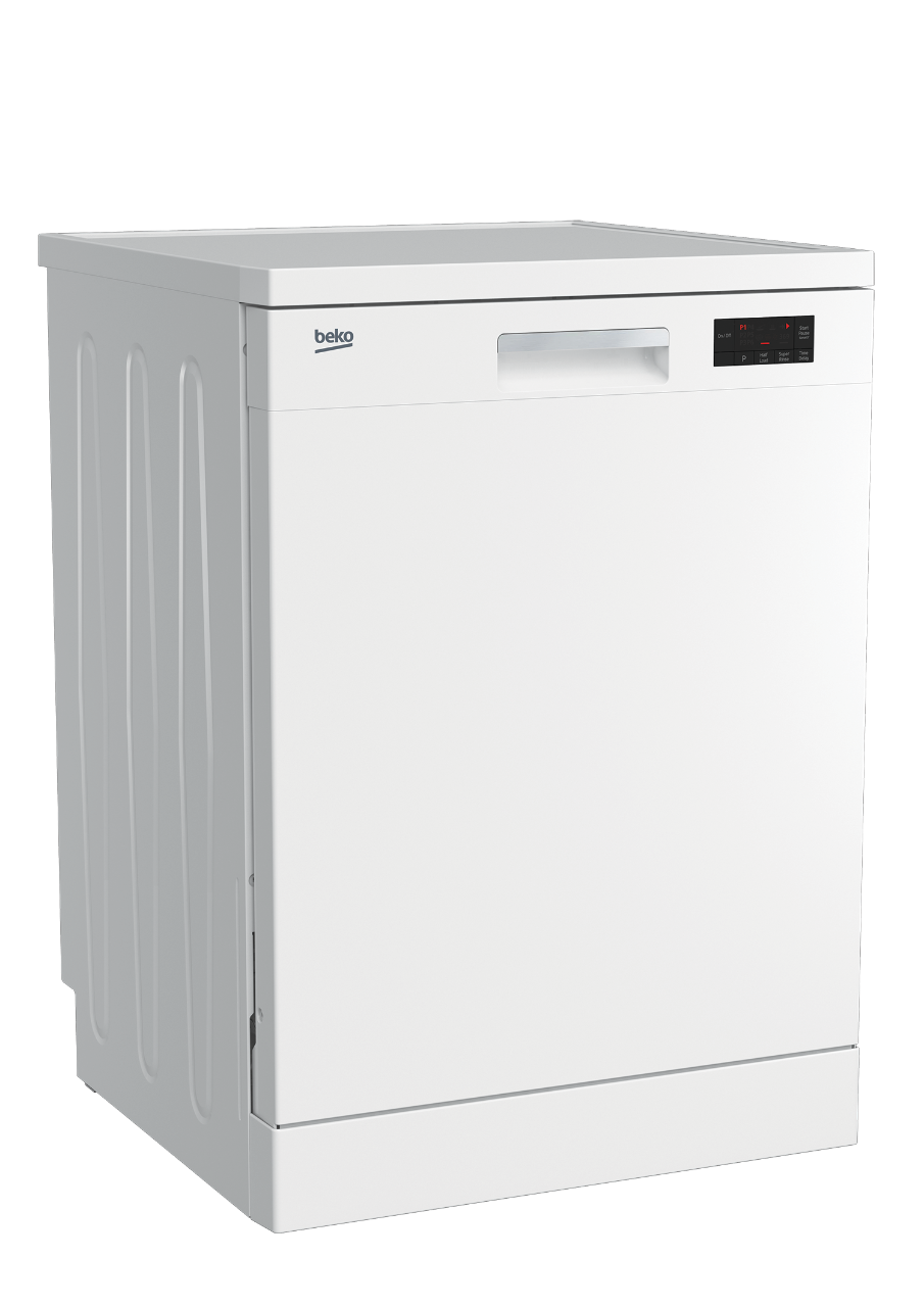 Freestanding Dishwasher (14 place settings, Fullsize) BDF1410W BEKO