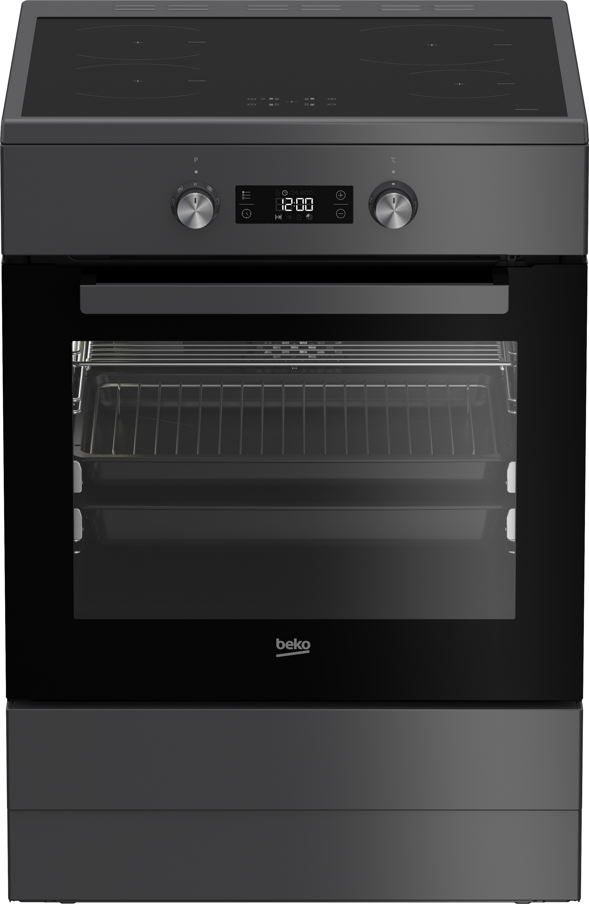 Beko induction freestanding cooker top