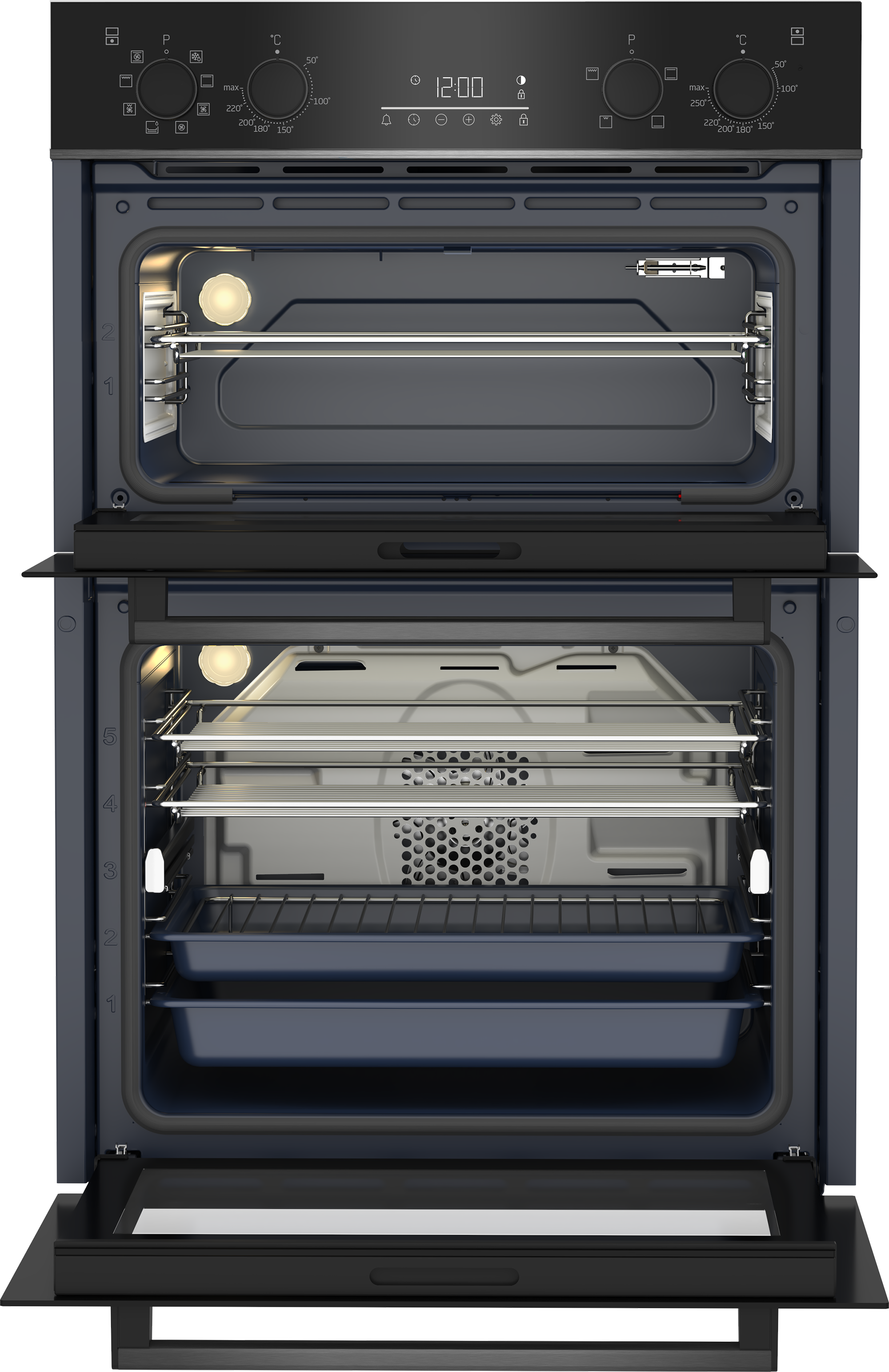BuiltIn Oven (60 cm Double, 81 L) BBO6811DDX BEKO