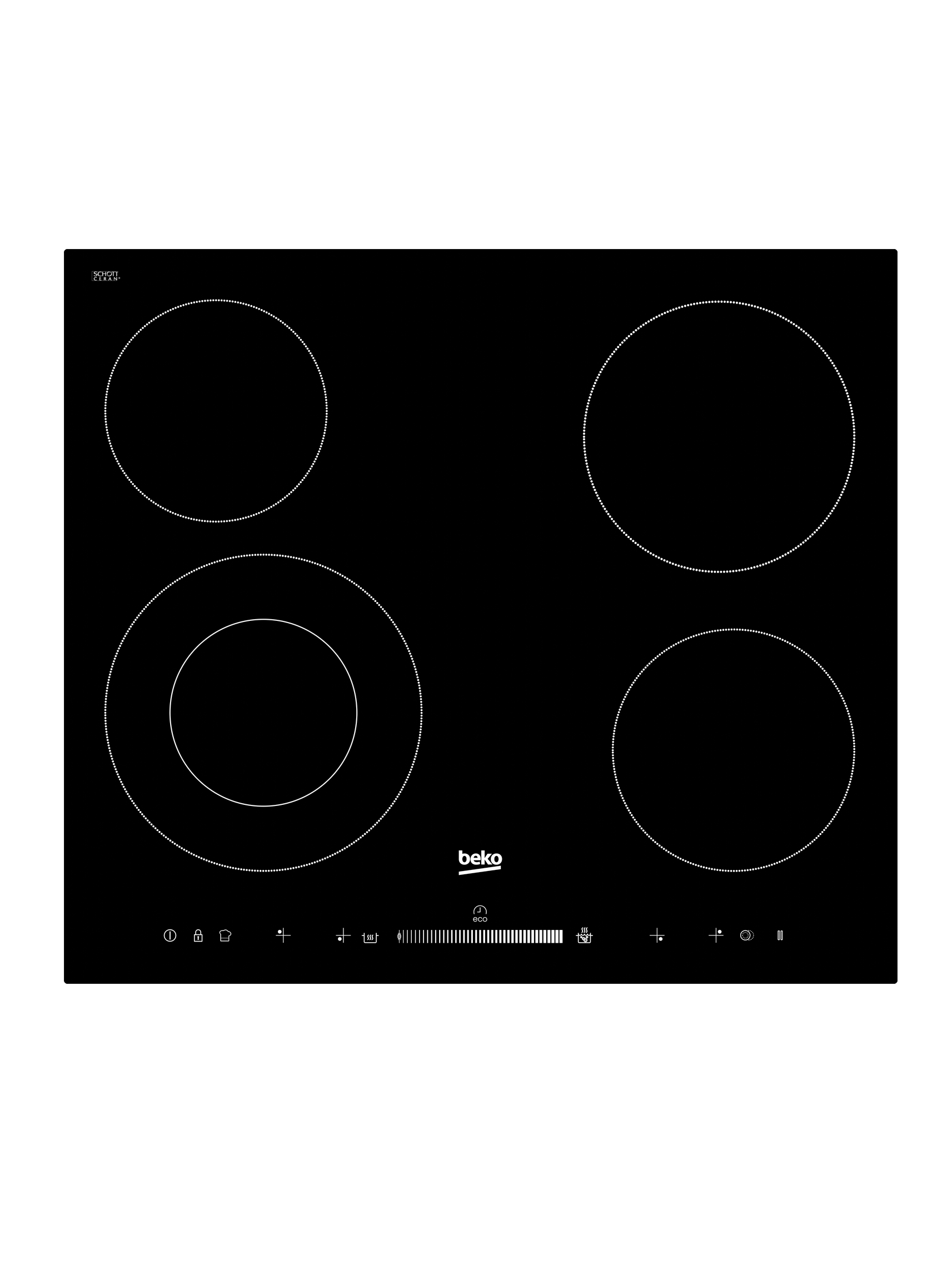 Beko hic64402t ceramic hob on sale