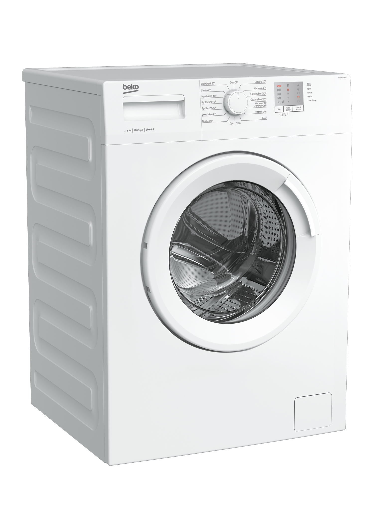 Rated Washing Machine in White Beko WTG50M1W Freestanding A+ 