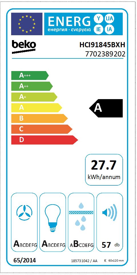 Hood (Island, 90 cm) | HCI91845BXH | BEKO