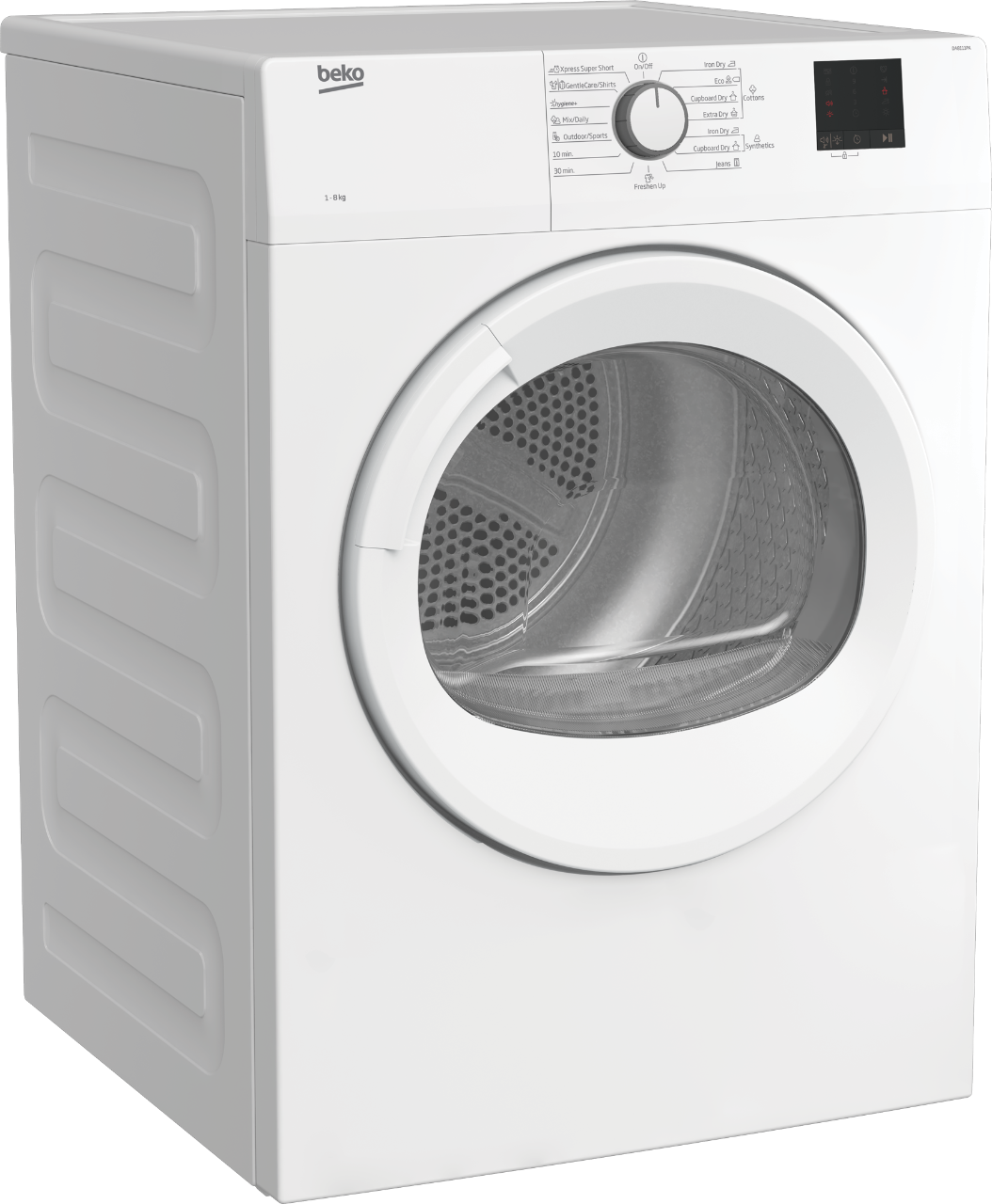 8 kg, air vented dryer DA8111PA BEKO