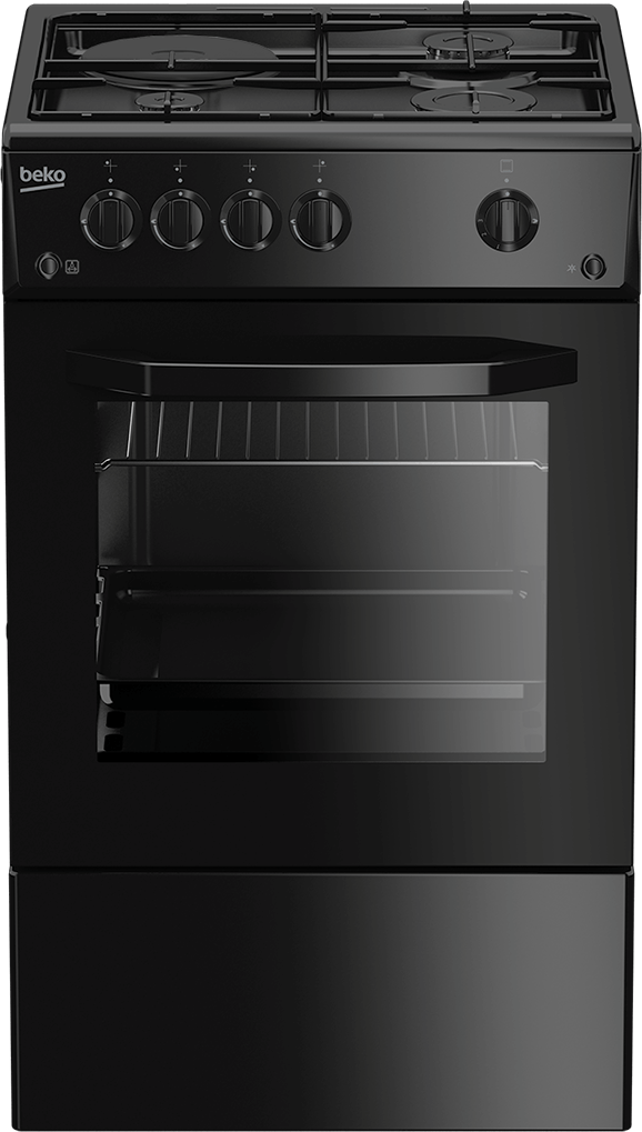 50cm, 3 gas + 1 hotplate gas oven & grill CSG 43010 GB BEKO