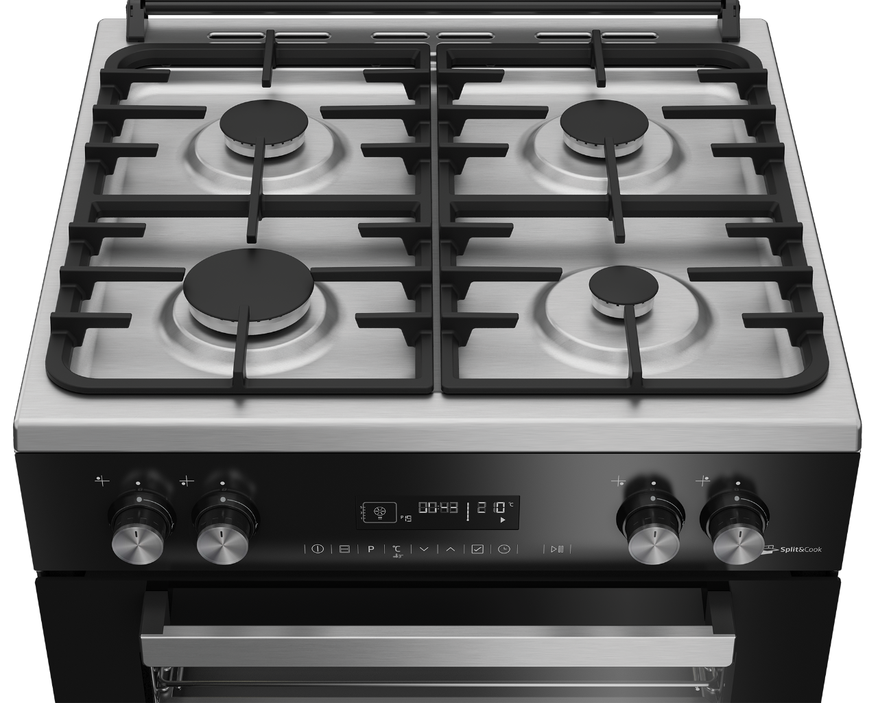 60cm, 4 gas burners multifunctional oven FVR62630DXDTL BEKO