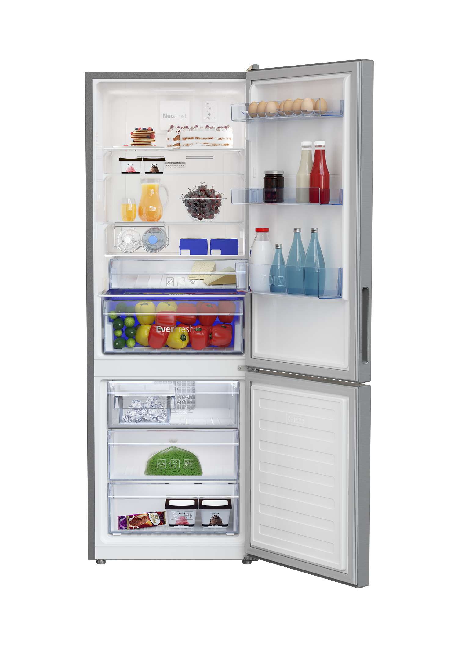 Fridge Freezer Freezer Bottom 60 Cm Rcnt340e50vzp Beko