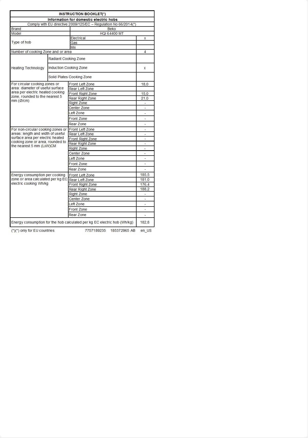 beko hqi 64400