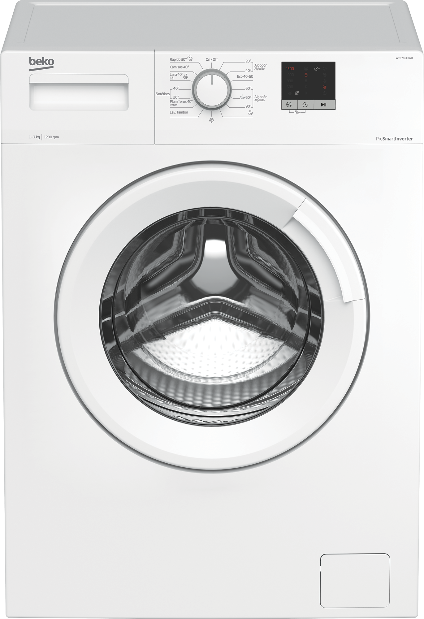 MÁQUINA DE LAVAR ROUPA BEKO - WTE7611BWR