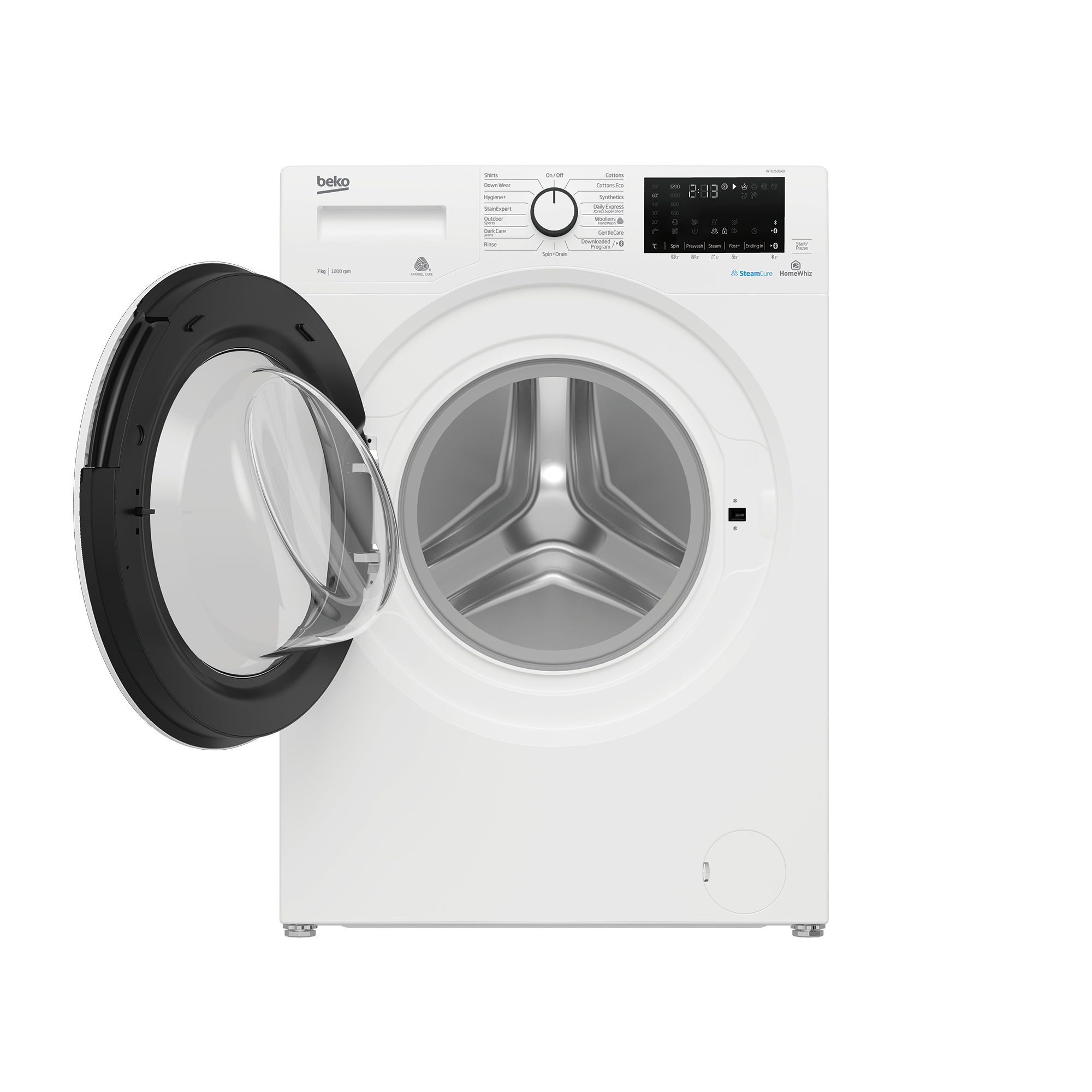Freestanding Washing Machine (7 kg, 1200 rpm) WTE7636X0 BEKO
