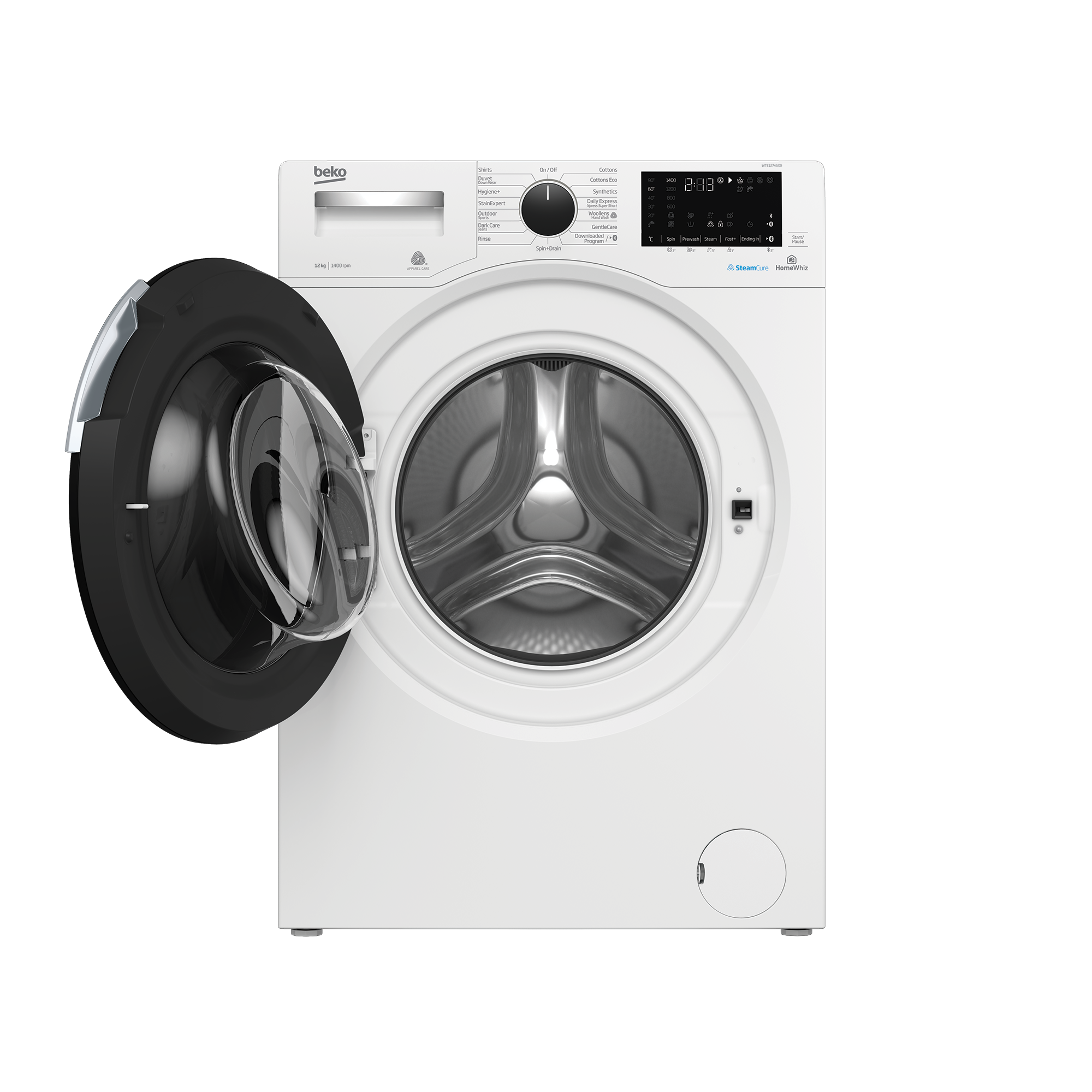 Freestanding Washing Machine (12 kg, 1400 rpm) WTE12746X0 BEKO