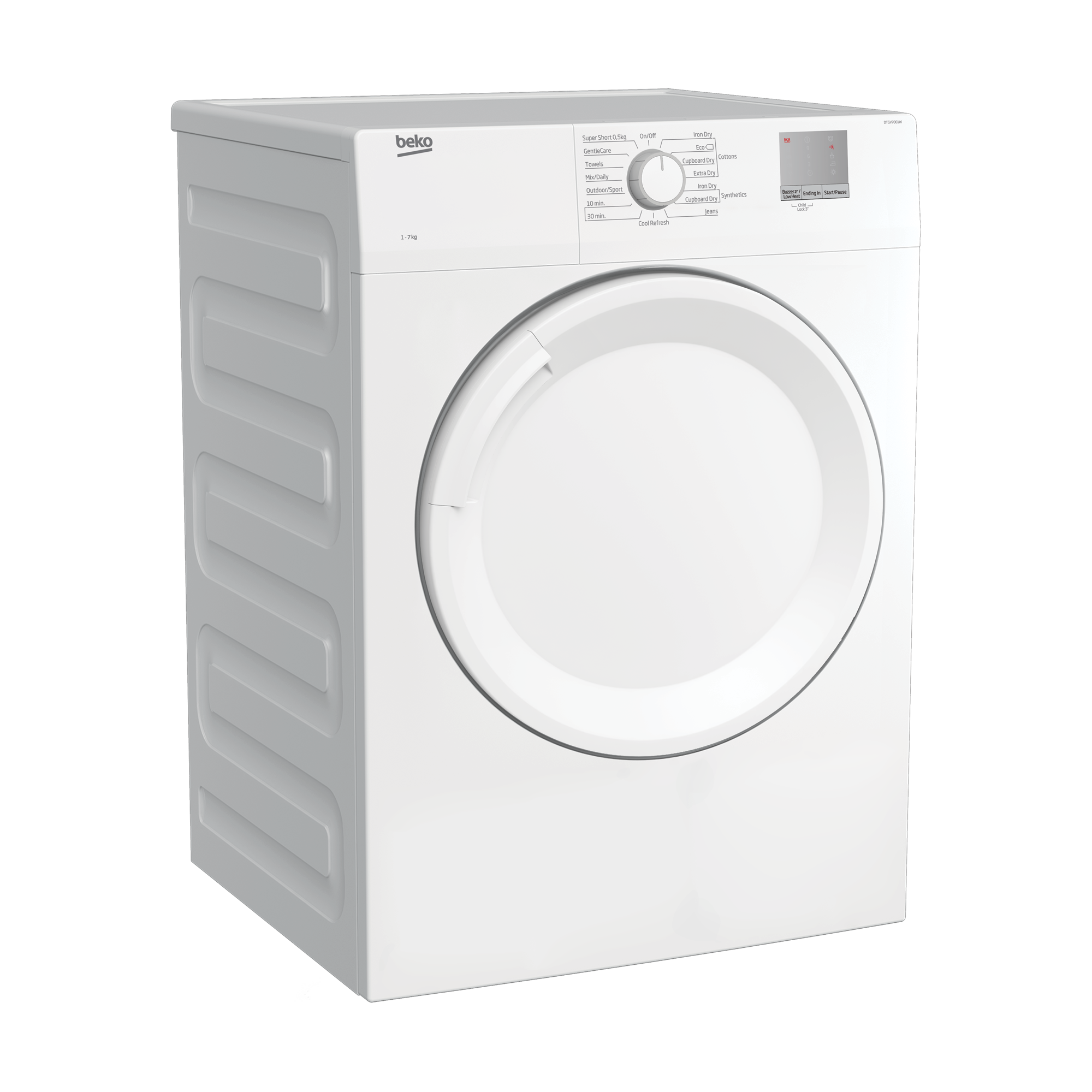 Tumble Dryer (Air Vented, 7 kg) DTGV7001W BEKO