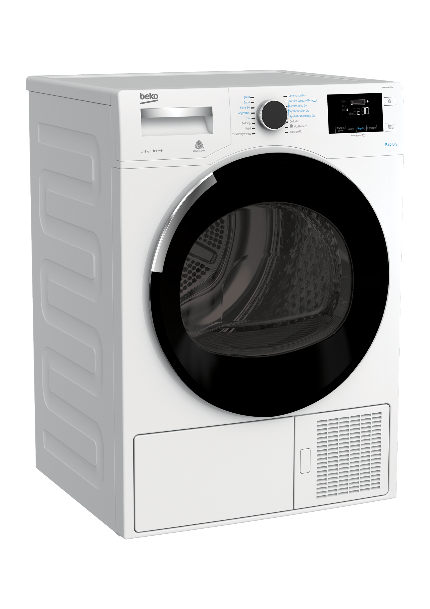 Tumble Dryer (Hybrid, 8 kg) DPHR8PB561W BEKO