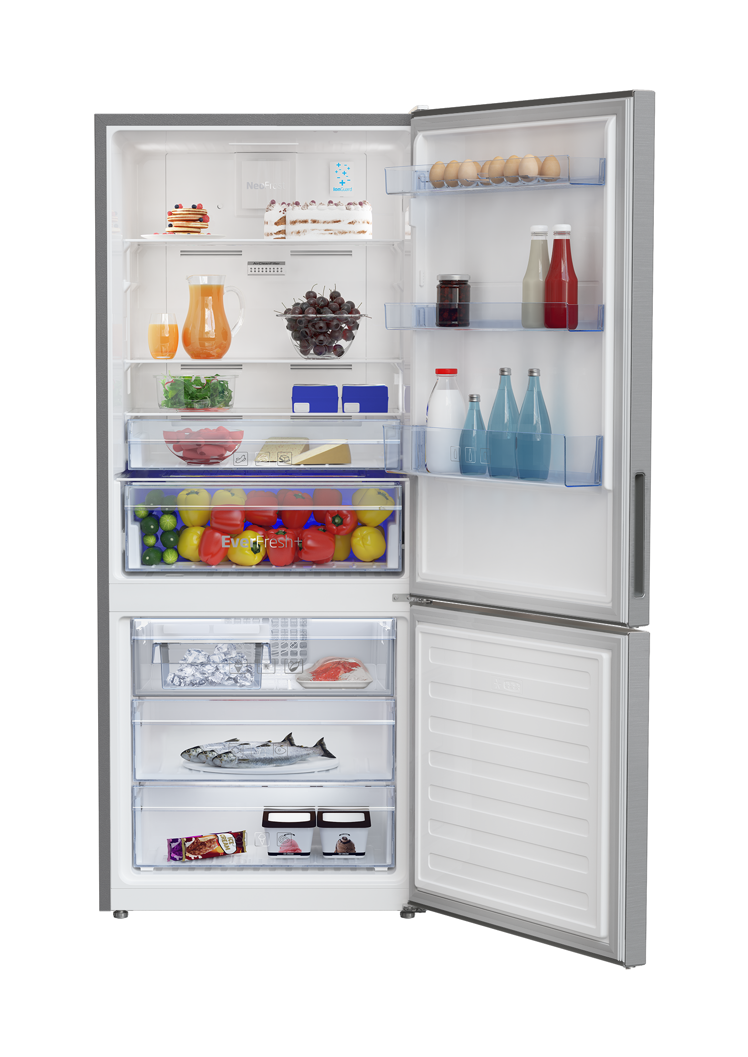 Fridge Freezer Freezer Bottom 70 Cm Rcnt415e50vzp Beko