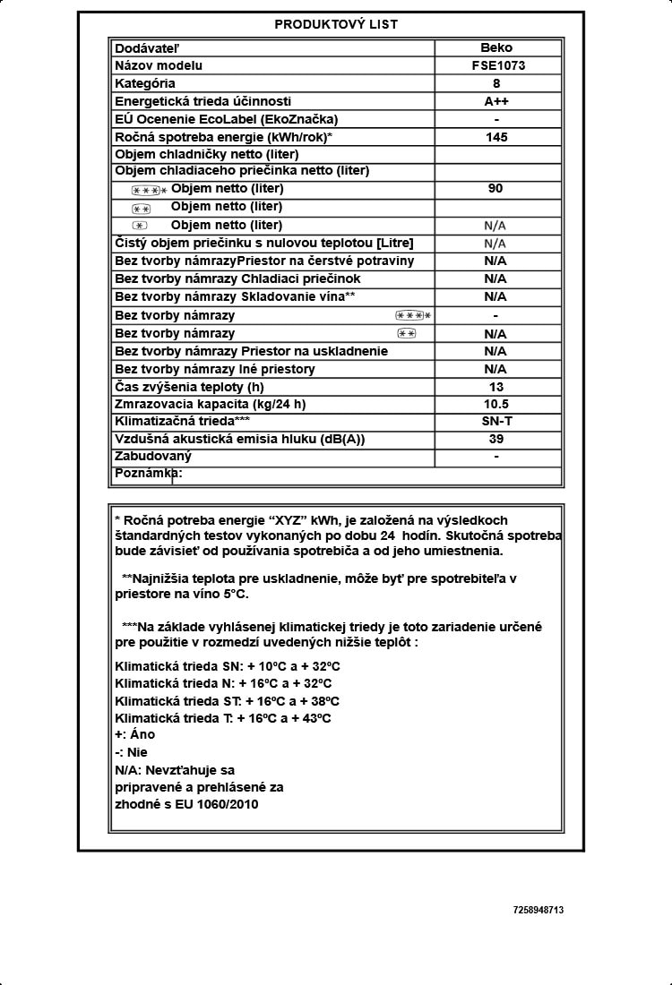 Beko FSE1073N Tisch-Gefrierschrank ab € 231,26 (2024)