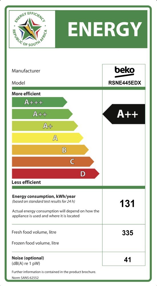 Fridges Energy Efficient Fridge BEKO