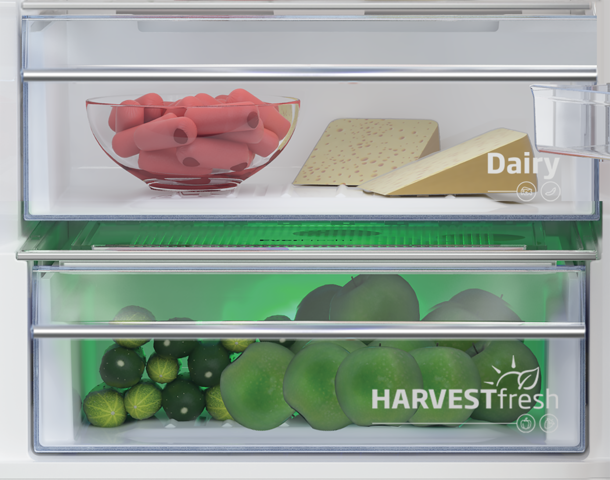 RCNA366EDZX Fridge Freezer (Freezer Bottom, 59.5 cm) BEKOGLOBAL