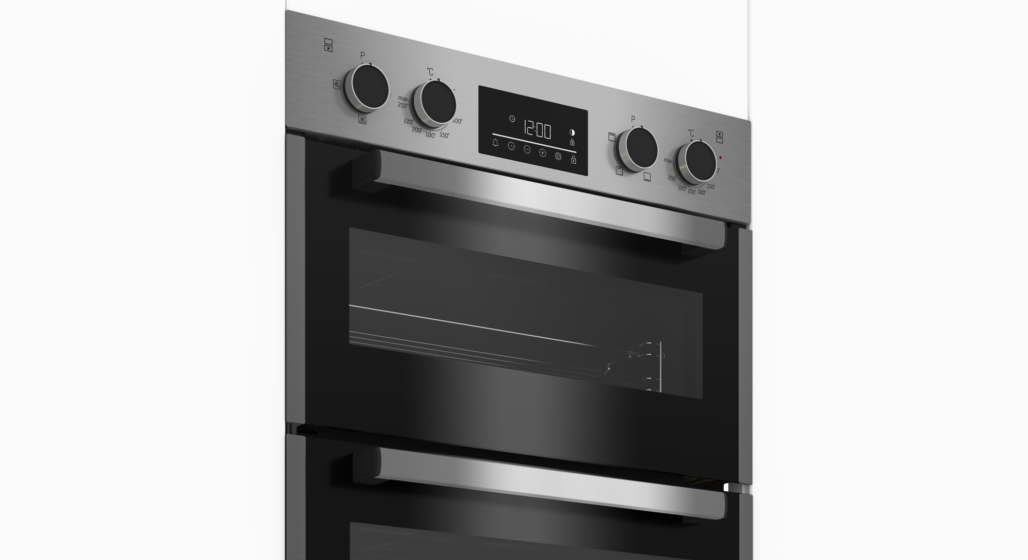 beko bdf26300x built in double oven