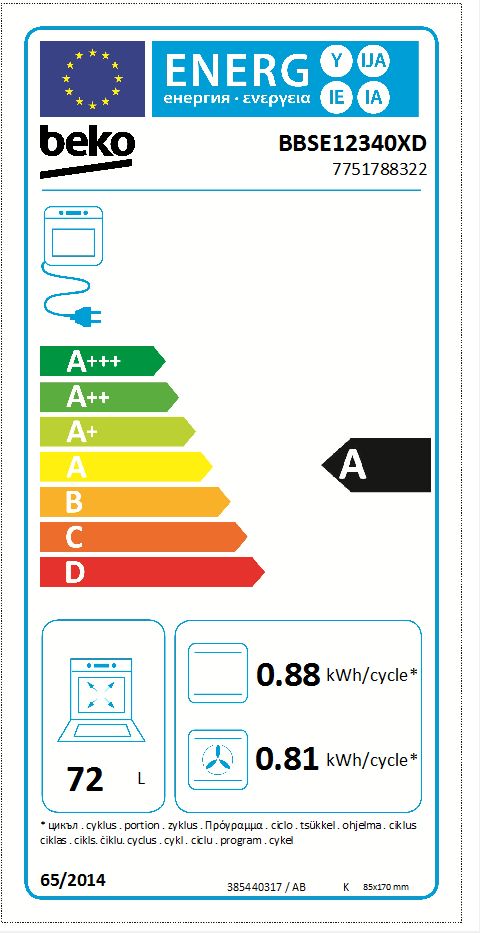 Cocción asistida por ventilador Horno y Inducción Placa Conjunto horno y  placa | BBSE12340XD | BEKO