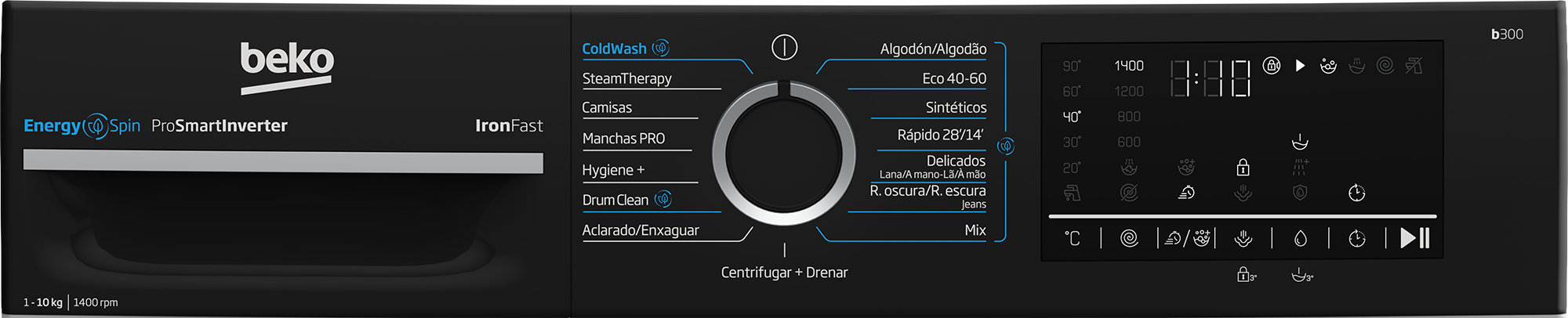 Lavatrice 10 Kg Classe A - 1400 Giri/min - Libera Installazione - Bianco - Foto 5