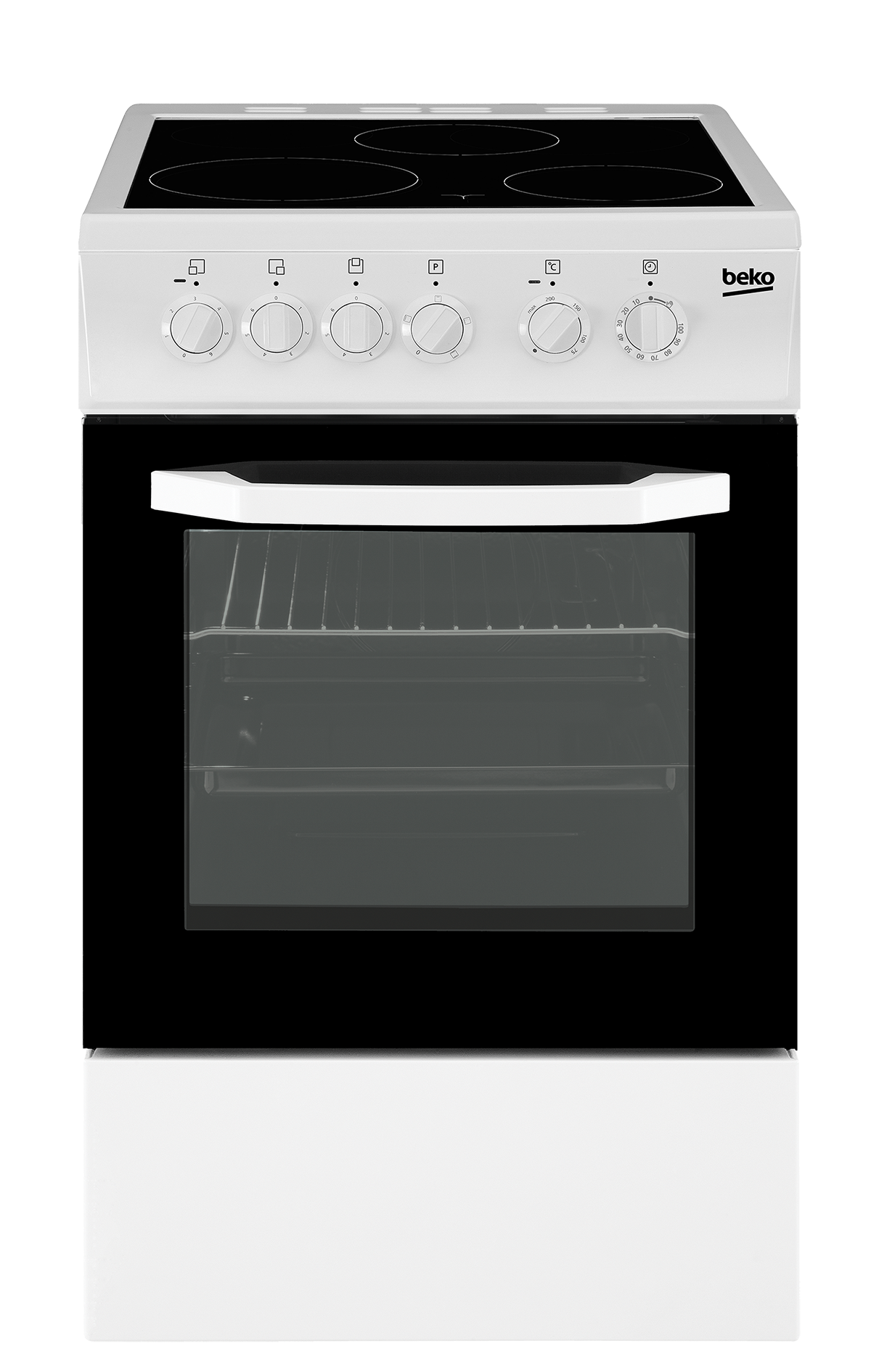 50 cm ancho / 50 cm profundo Convencional Cocina de libre instalación | CSS  48100 GW | BEKO