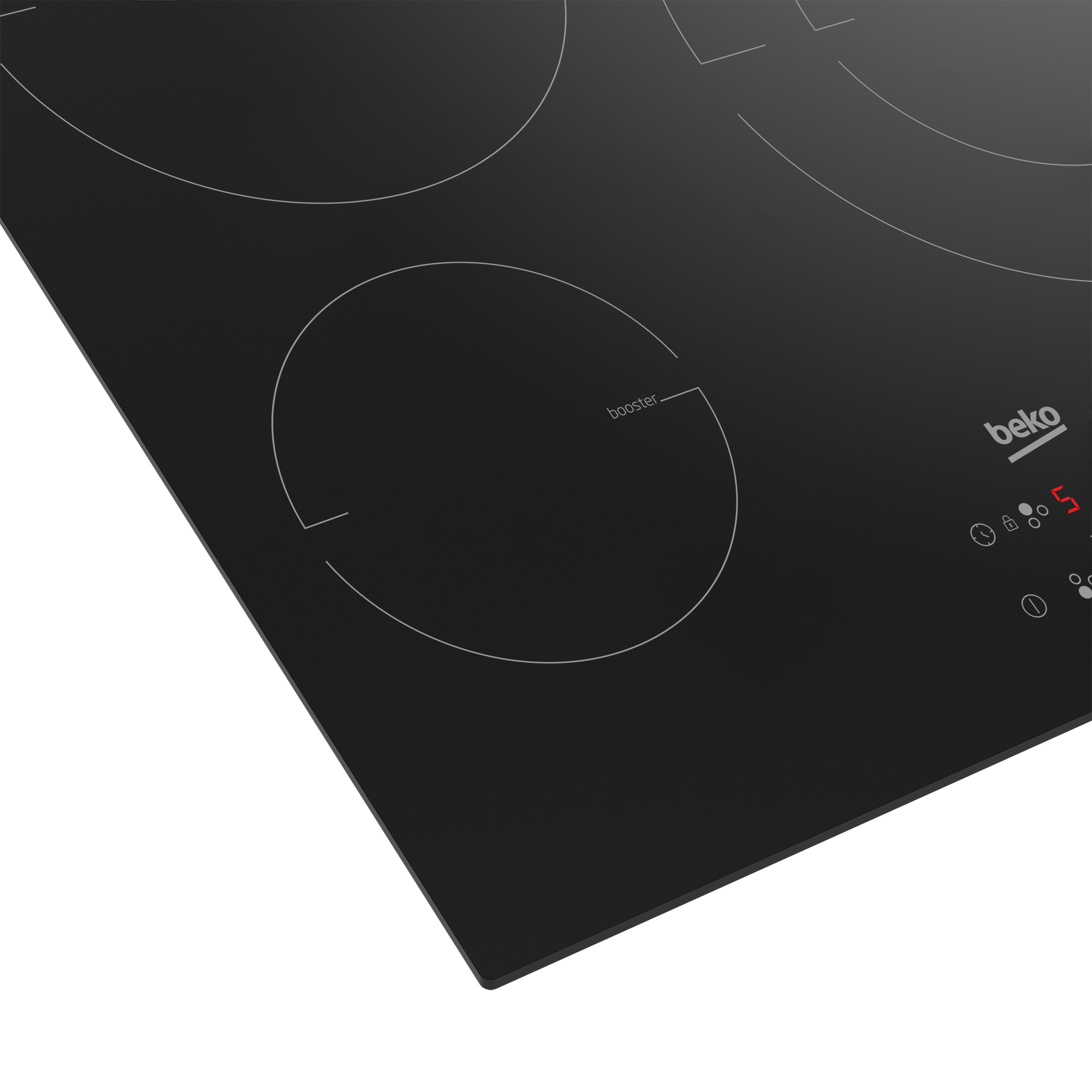 Placa Inducción 3 zonas con Duo de 28cm | HII63402MT | BEKO