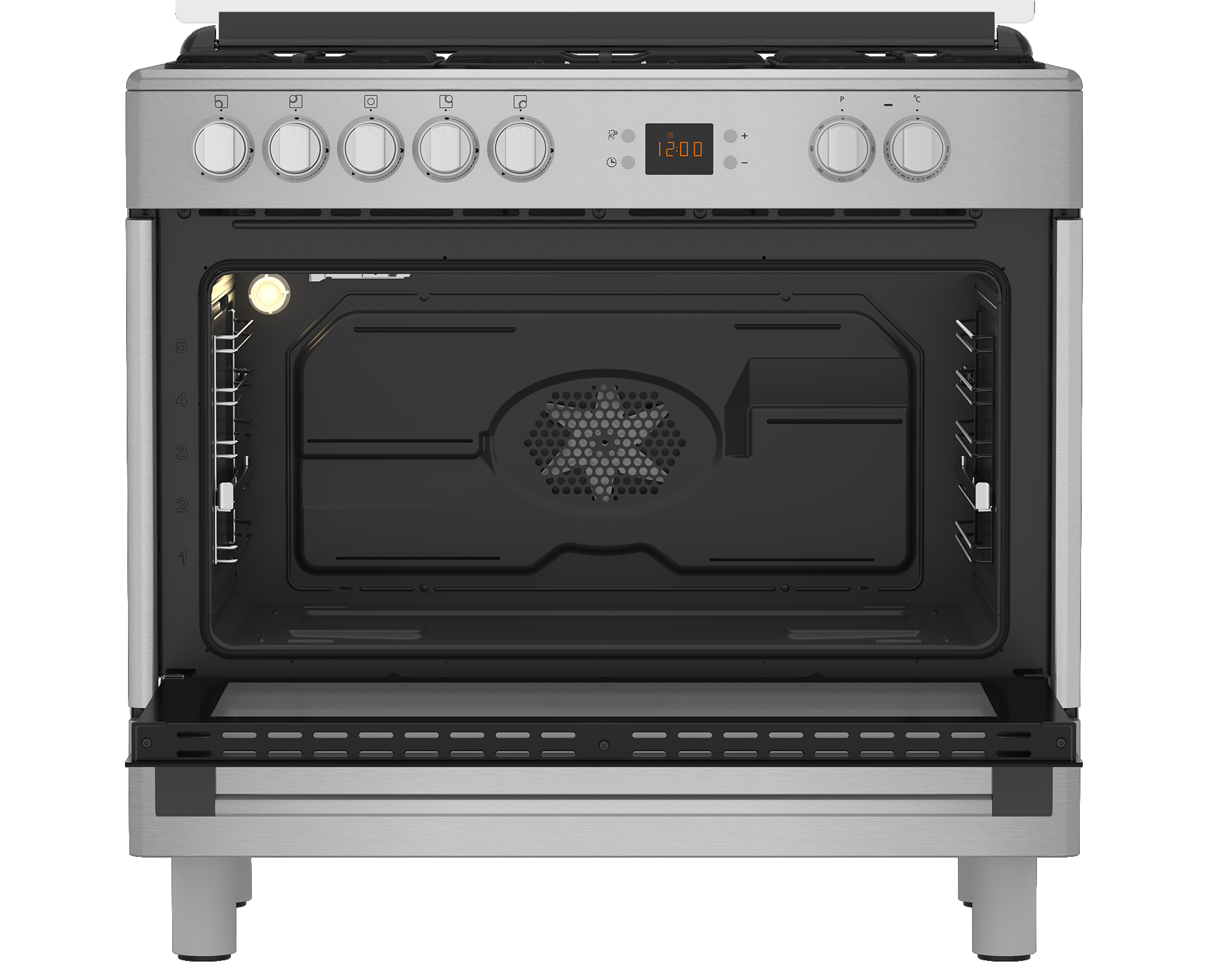 90 cm ancho / 60 cm profundo Multifunción Cocina de libre instalación | GM  15321 DX | BEKO