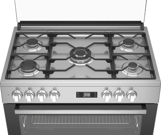 Cocina Mixta Semi Profesional Horno Multifunción 5 fuegos con wok | GM  15321 DX NS | BEKO
