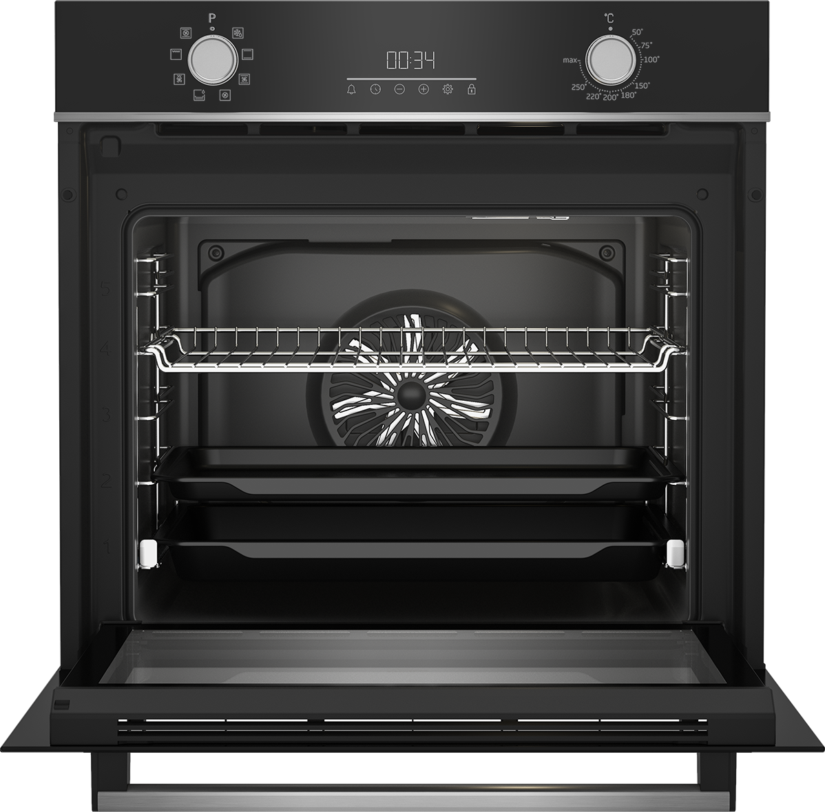 Horno Beko Bbic12100xd Estatico Inox 3 Mandos 4 Funciones 74 Litros 59,5 X  59,4 X 56,7 A (susitituto De Bic22100x)