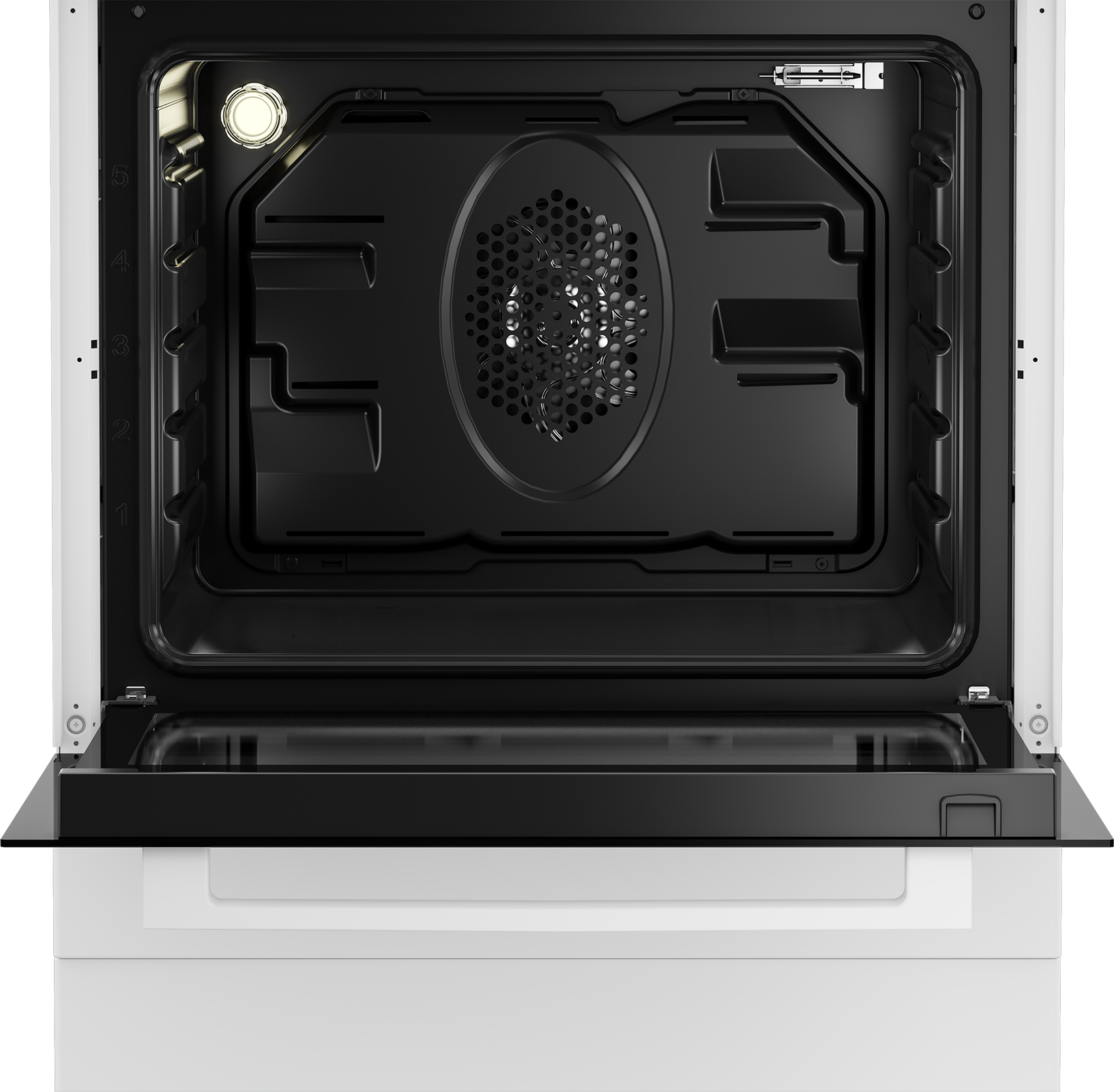 60 cm ancho / 60 cm profundo Cocción asistida por ventilador Cocina de  libre instalación | FSE62110DW | BEKO