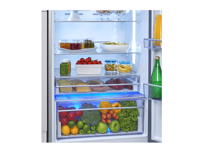 Frigorífico Americano - Beko GN162341XBN, NeoFrost Dual Cooling,  Harvestfresh, Dispensador Agua-Hielo, 1.79 metros, Inox