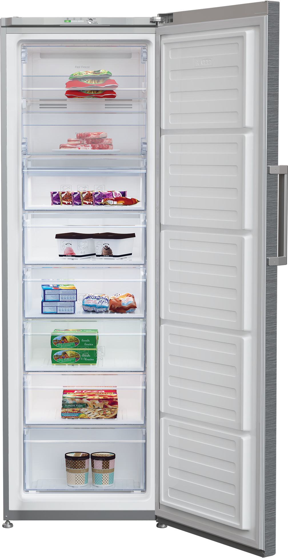 المجمدات الرأسية rfna450xp beko