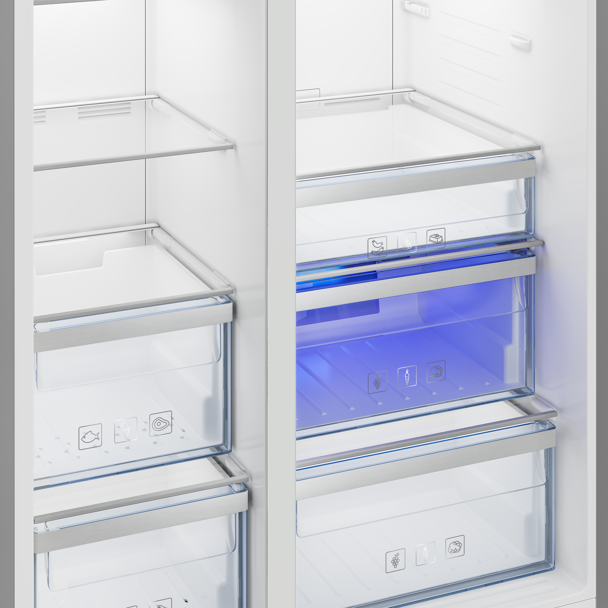 Холодильник hisense rs677n4aw1. Shivaki sbs-566dnfx, серебристый. Frost side. Frost side. Side-by-side bosch дефростер.