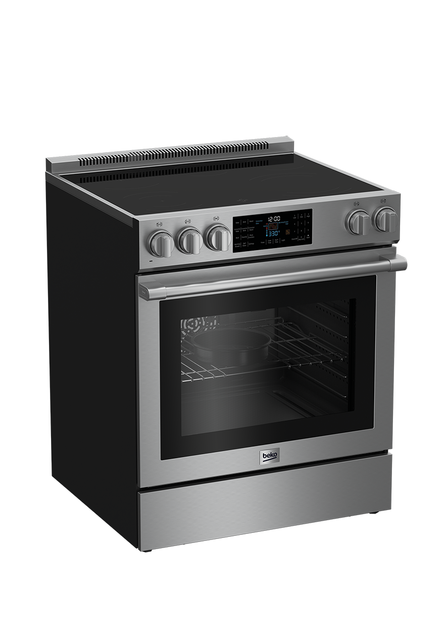 30" Stainless Steel SlideIn Electric Range SLER30530SS BEKO