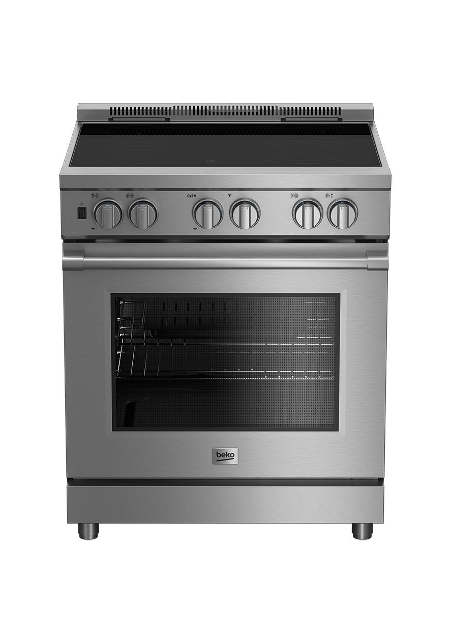 Beko induction top range cooker