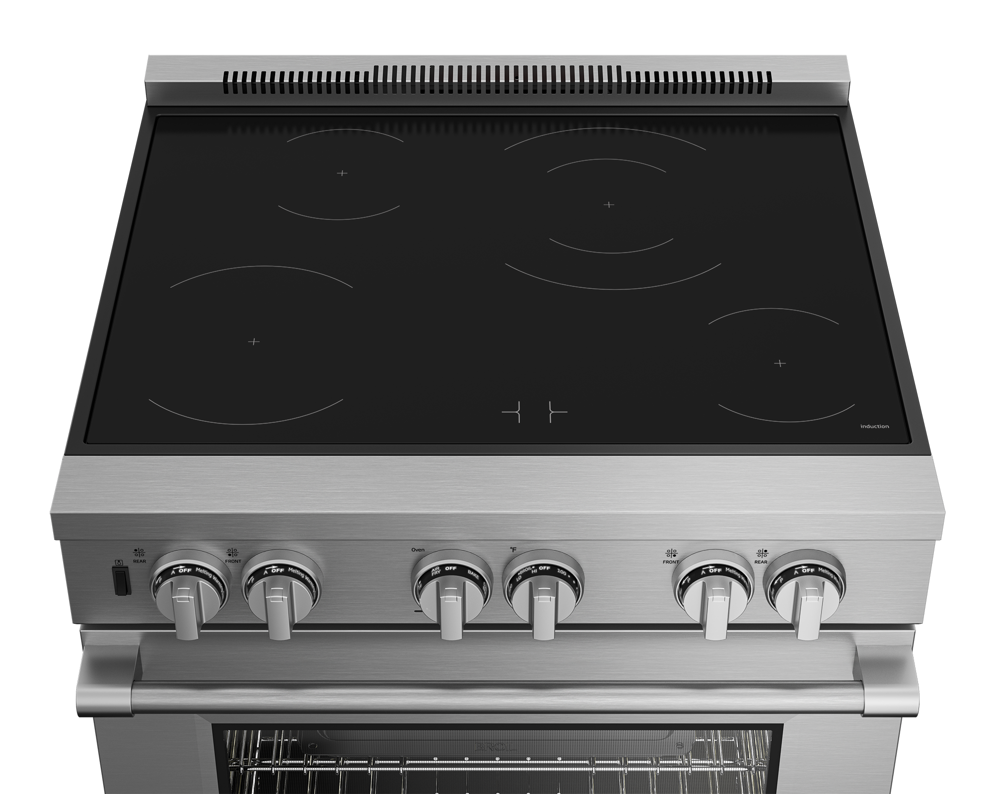 PRIR34452SS, 30 Stainless Steel Pro-Style Induction Range