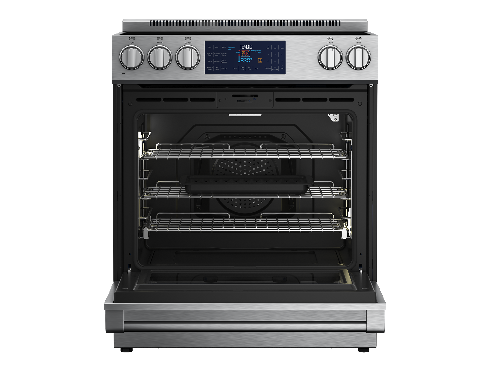 SLER30532SS 30" Stainless Steel SlideIn Electric Range BEKO