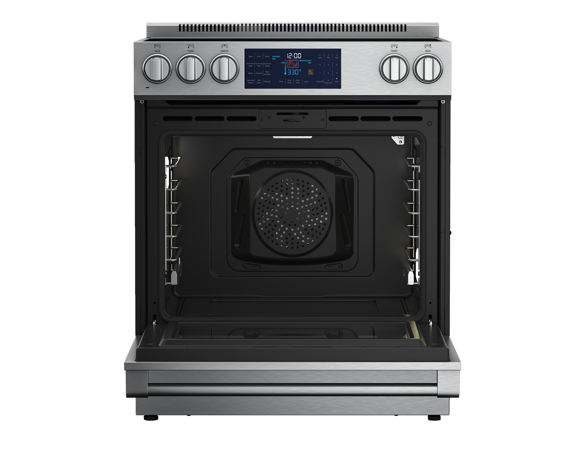 SLER30532SS 30" Stainless Steel SlideIn Electric Range BEKO