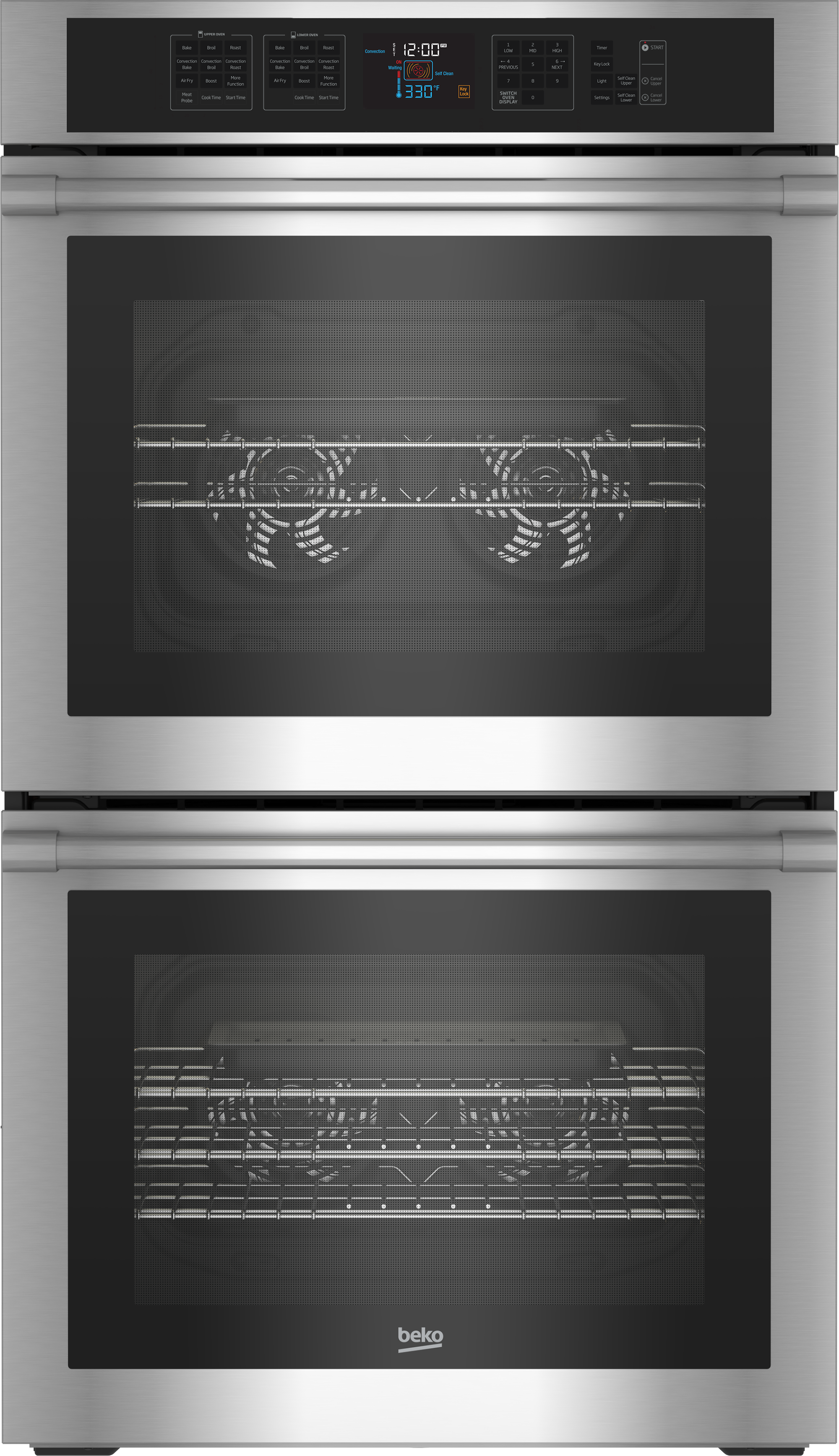beko freestanding double oven