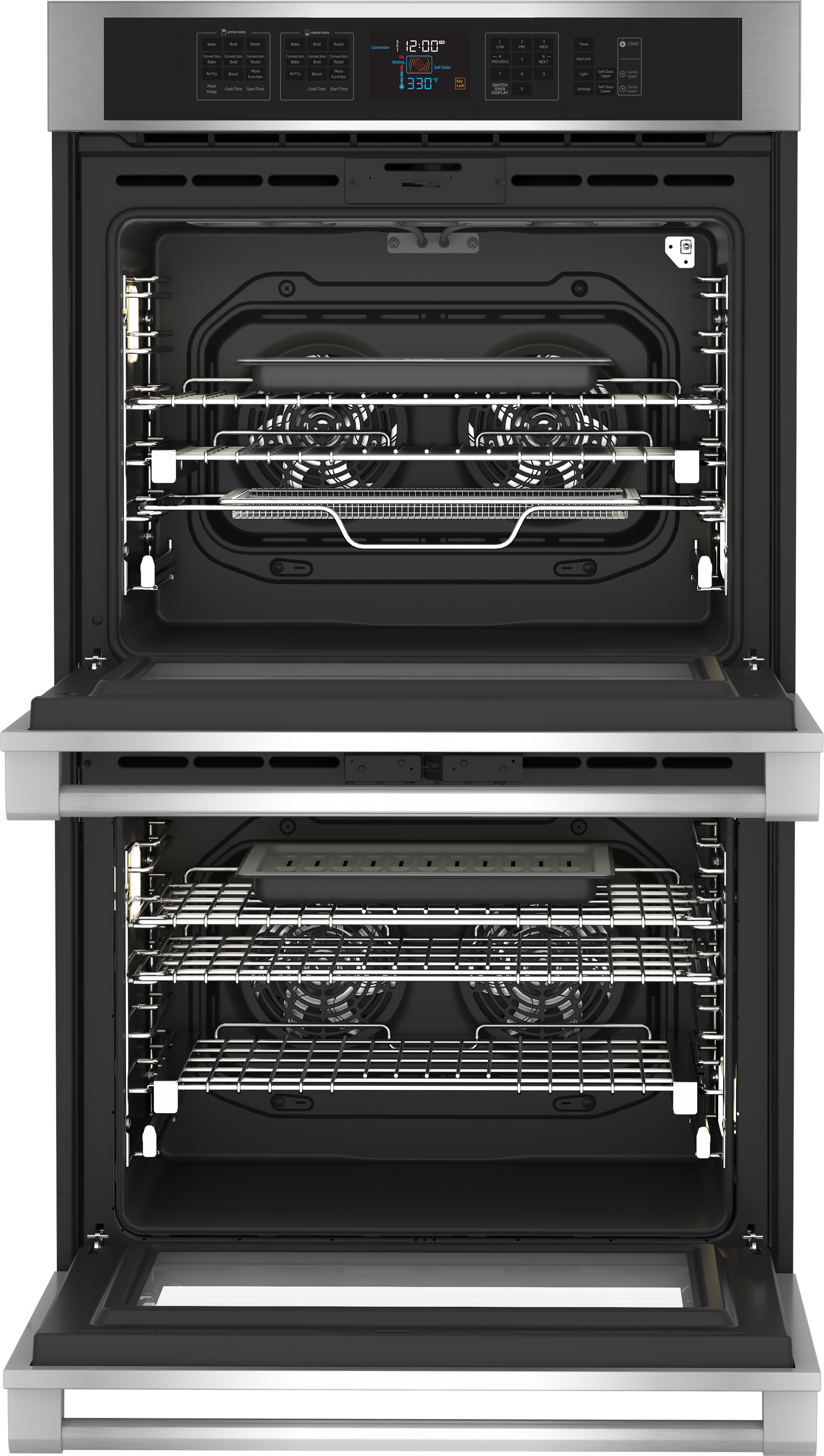 30 Stainless Steel Double Wall Oven WOD30100SS BEKO