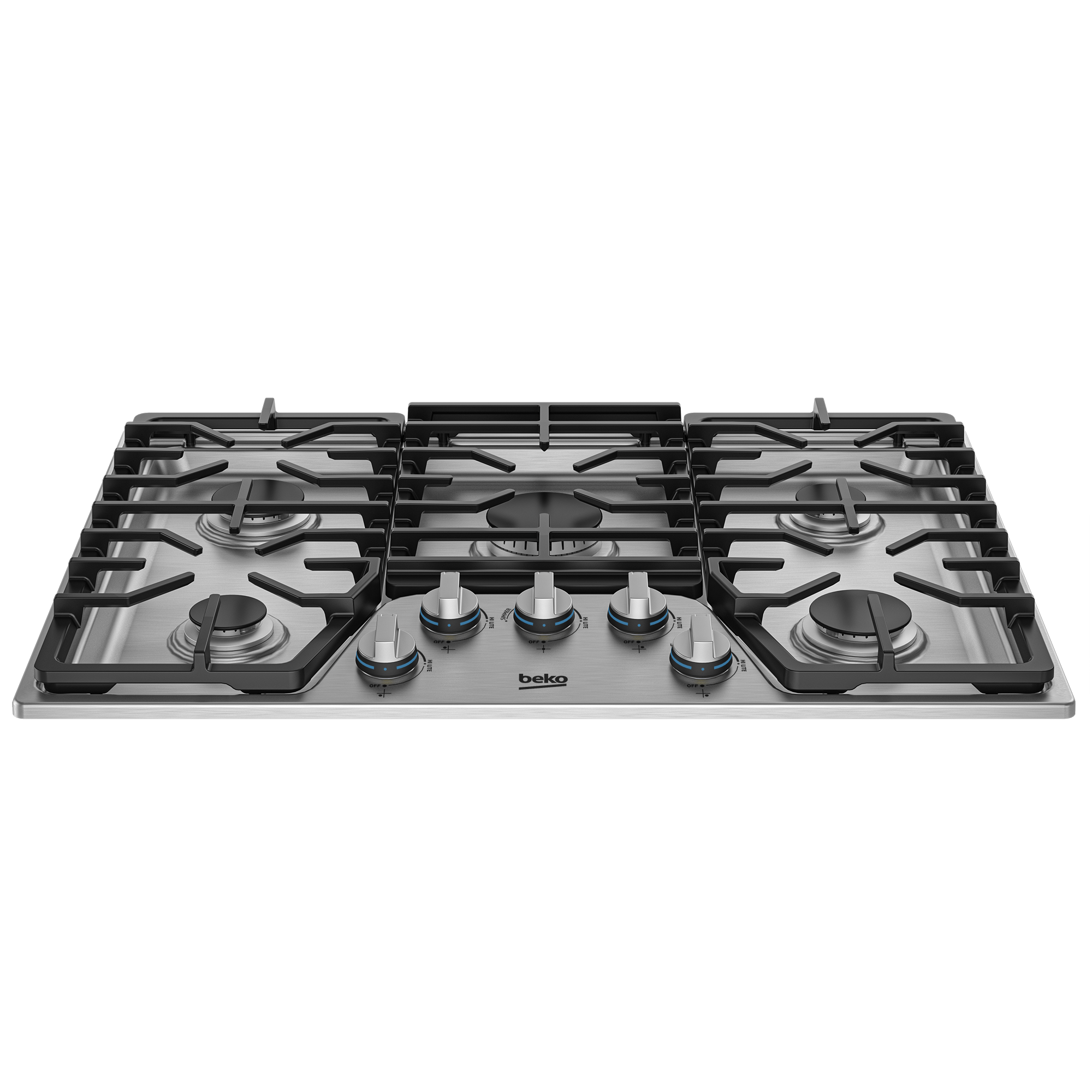 30" BuiltIn Gas Cooktop with 5 Burners BCTG30500SS BEKO