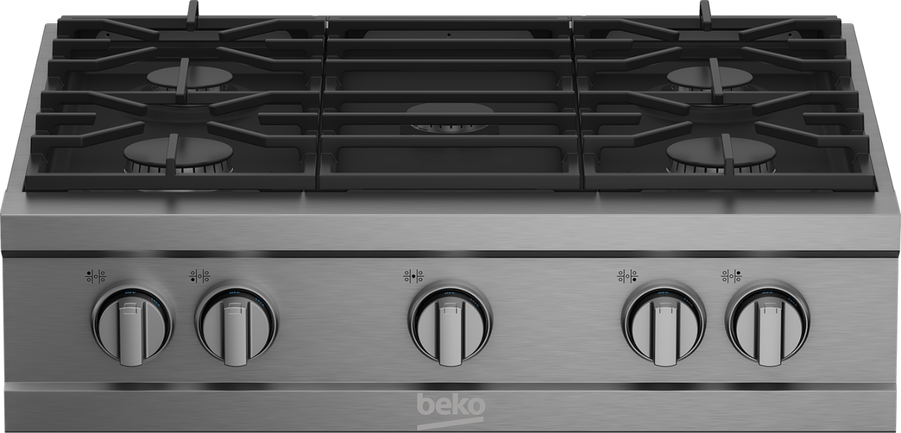30" Stainless Steel ProStyle Builtin Gas Range Top PRGRT30500SS BEKO