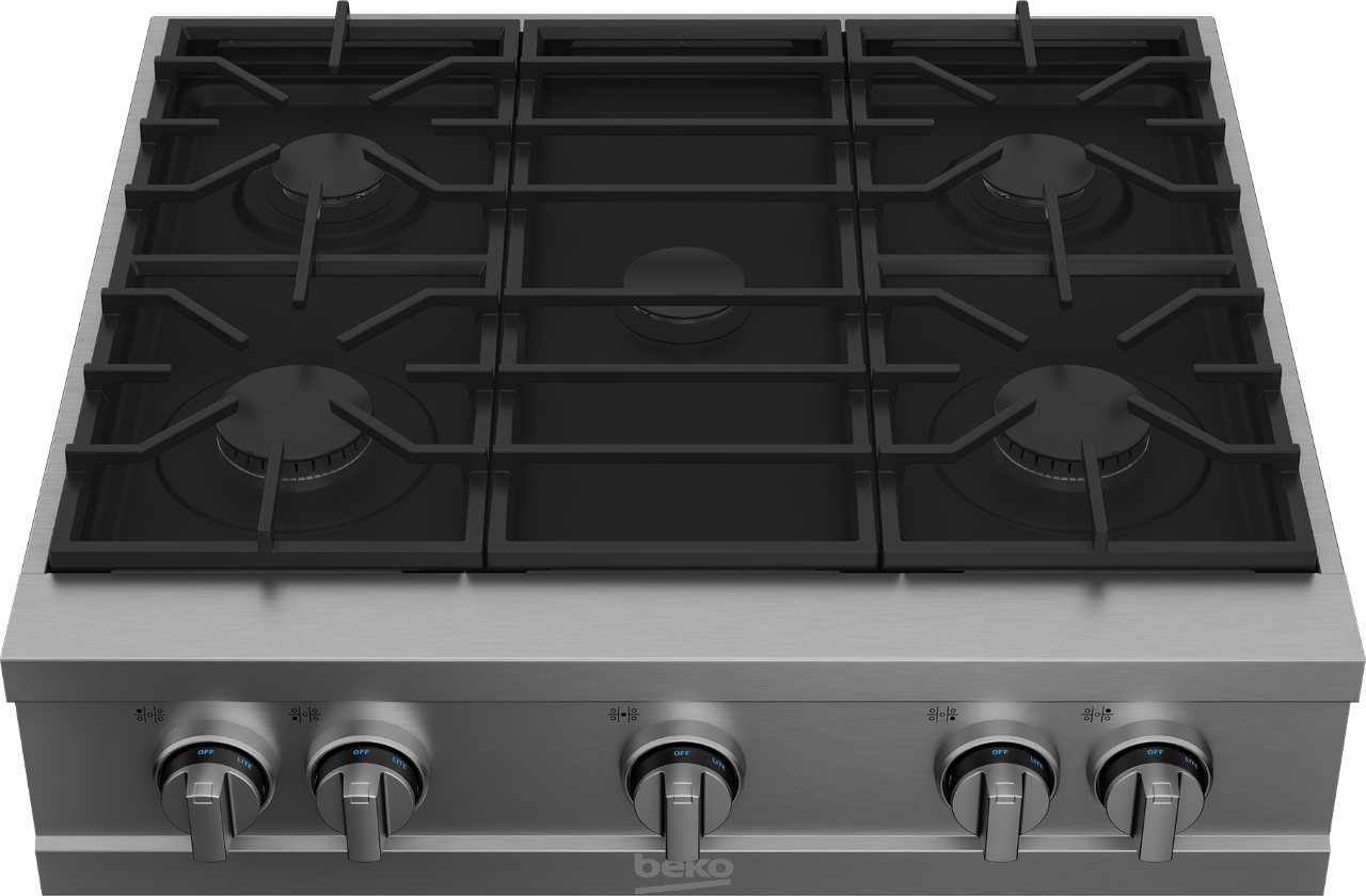 30" Stainless Steel ProStyle Builtin Gas Range Top PRGRT30500SS BEKO