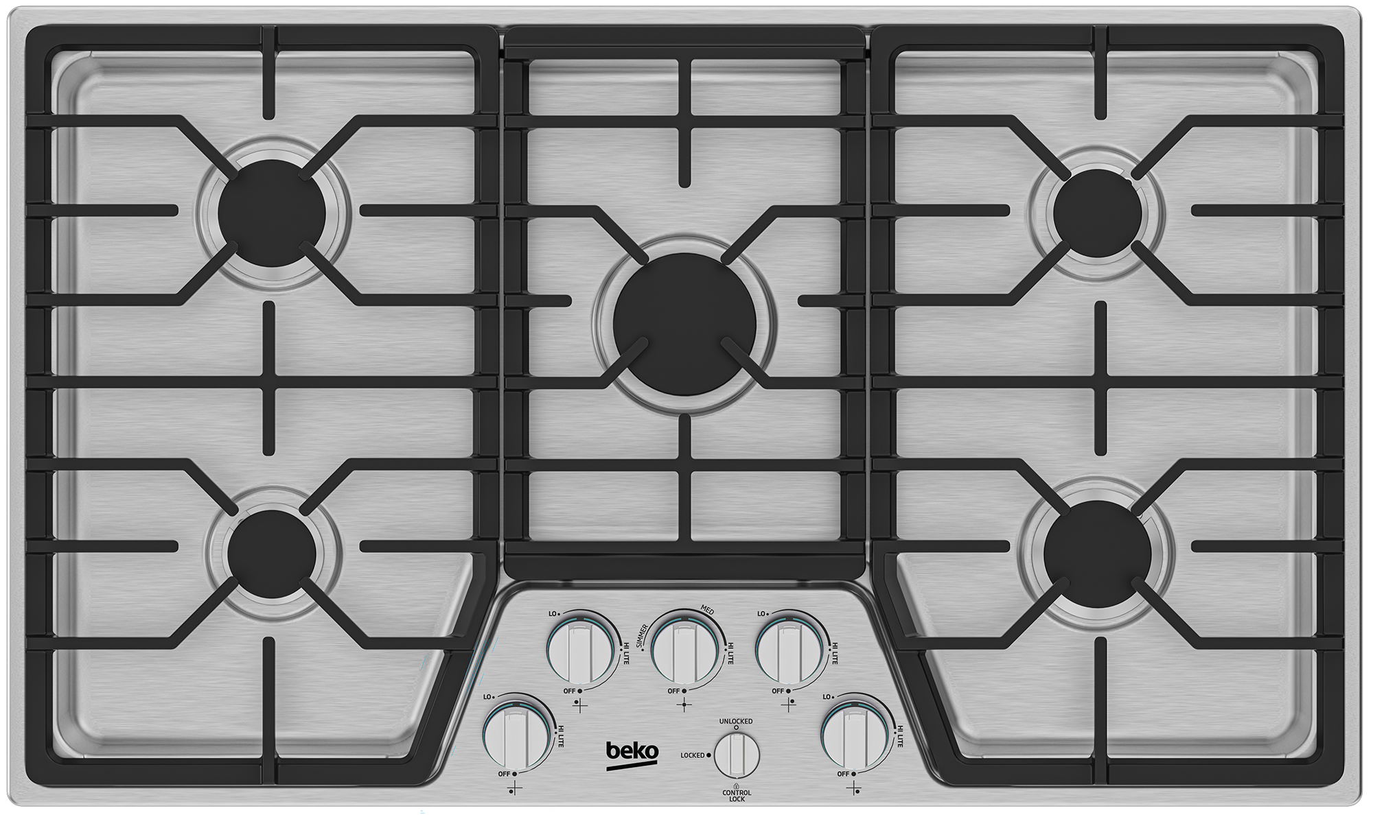 Gas Cooktop 36 inch Bulit-in Gas Stove Top with 5 Burner