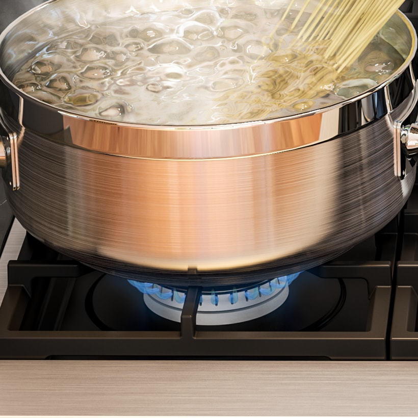 18K BTU Front Power Burners